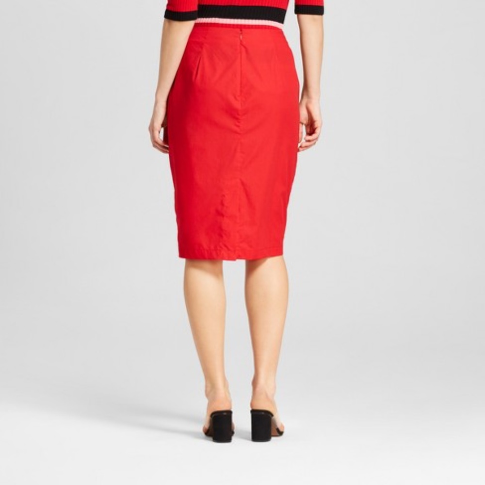 Women's Ruffle Pencil Midi Skirt - Who What Wear R - Picture 2 of 6